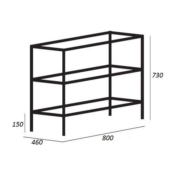 Тумба напольная с раковиной Cezares CADRO-80/46/73-2C-PIA-MET-ST 80 см, черный фото 2