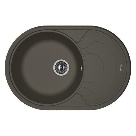 Кухонная мойка Florentina Родос 760 20.140.D0760.302, антрацит, Цвет производителя: чёрный фото 