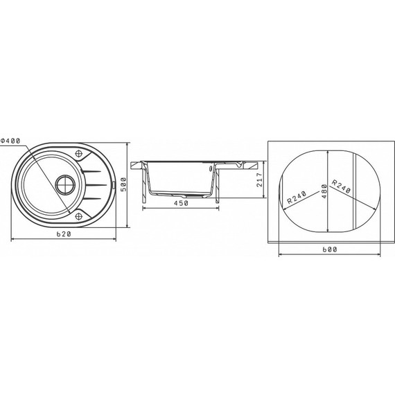 Кухонная мойка Florentina Родос 620 20.245.В0620.303, мокко, Цвет производителя: мокко фото 4