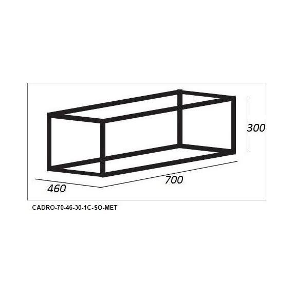 Тумба подвесная со столешницей Cezares CADRO-70/46/30-1C-SO-MET 140 см, черный - 6 Тумба подвесная со столешницей Cezares CADRO-70/46/30-1C-SO-MET 140 см, черный фото 6