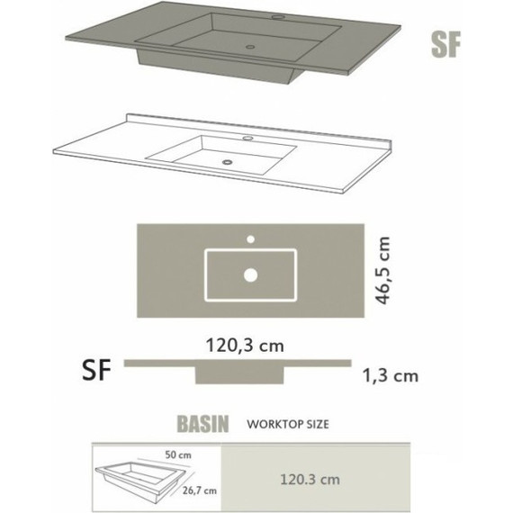 Тумба подвесная с раковиной Cezares CADRO-120/46/58-2C-SO-MET-ST 120 см, черный фото 5