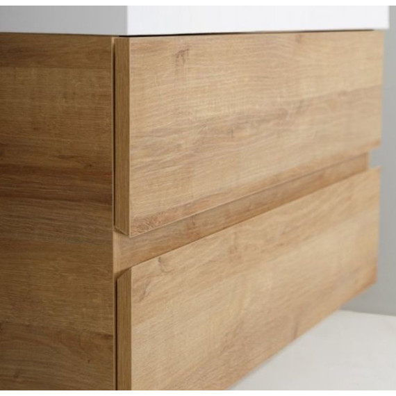 Тумба подвесная с раковиной Cezares Molveno 46-80-2C-SO-RRIV 80 см, Rovere Rivera - 3 Тумба подвесная с раковиной Cezares Molveno 46-80-2C-SO-RRIV 80 см, Rovere Rivera фото 3