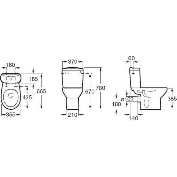 Унитаз-компакт Roca Victoria 342399000 фото 7