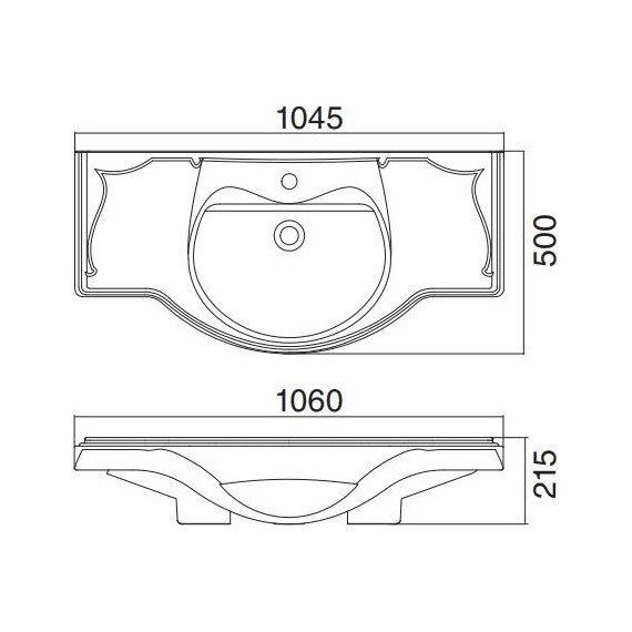 Раковина мебельная Roca America 105 см 327205000 фото 3