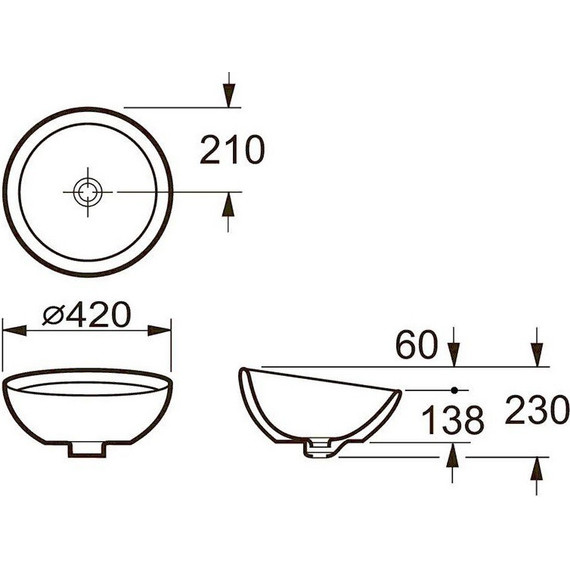 Раковина-чаша Roca Bol 42 см 327876000 фото 9