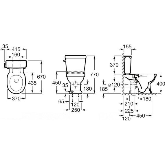 Унитаз-компакт Roca Carmen Rimless 3420A7000 с крышкой микролифт фото 9
