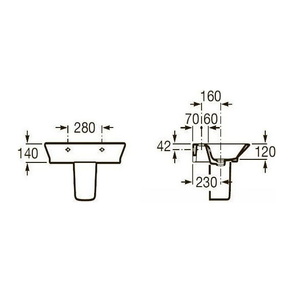 Полупьедестал Roca Gap 337471000 фото 3