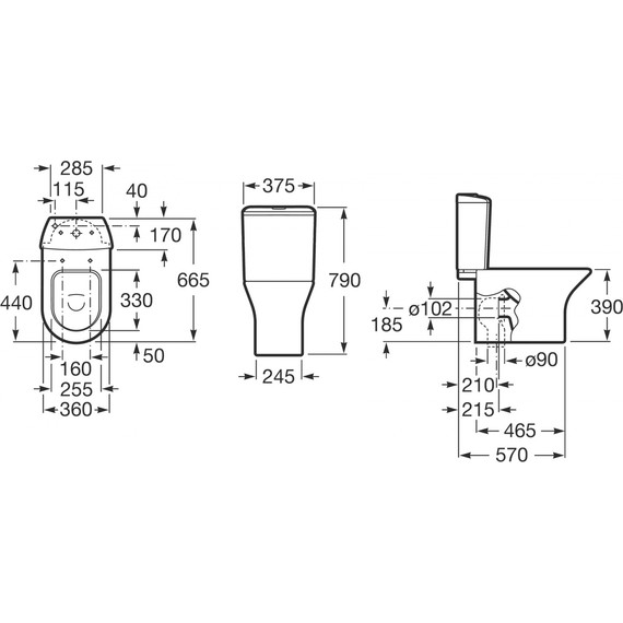 Унитаз-компакт Roca Leon 342649000 фото 5