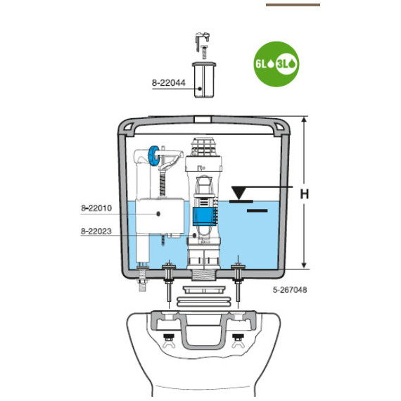 Унитаз-компакт Roca Leon 342649000 фото 4