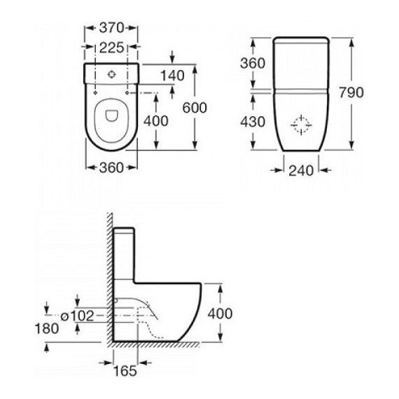 Унитаз-компакт Roca Meridian New 342248000 фото 4