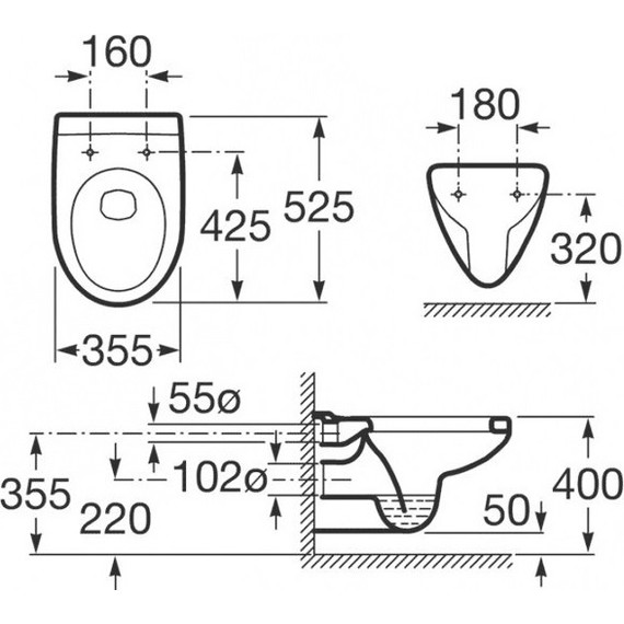 Унитаз подвесной Roca Victoria laura 34630300R фото 5