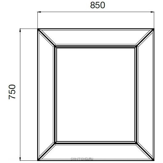 Зеркало ROCA America Evolution L 75 см ZRU9302950, матовое - 4 Зеркало ROCA America Evolution L 75 см ZRU9302950, матовое фото 4