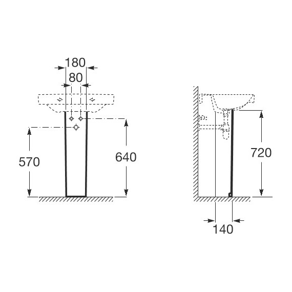 Пьедестал Roca Debba 33799000Y - 3 Пьедестал Roca Debba 33799000Y фото 3