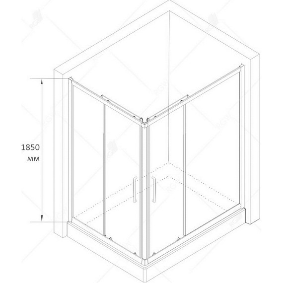 Душевое ограждение RGW CL-44B 120х80 см 32094482-14, черный/прозрачное фото 7