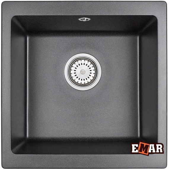 Кухонная мойка Emar EMQ-1455.P, морион, Цвет производителя: морион фото 