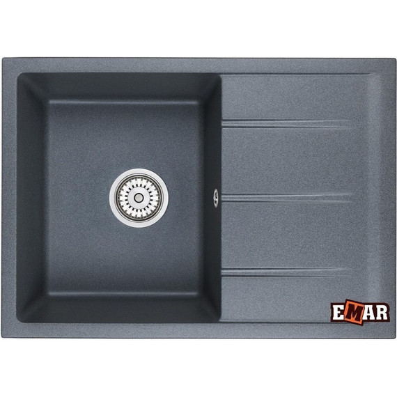 Кухонная мойка Emar EMQ-1700.Q, антрацит, Цвет производителя: антрацит фото 