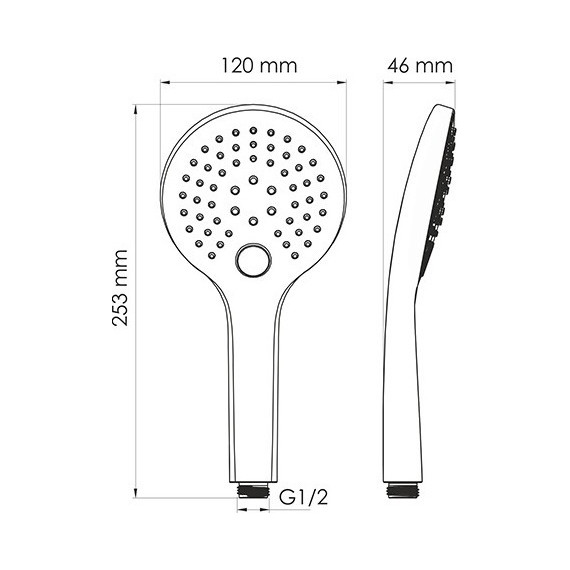 Ручной душ WasserKraft Mindel A155, белый - 2 Ручной душ WasserKraft Mindel A155, белый фото 2