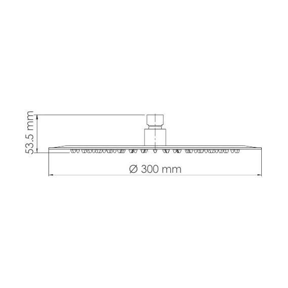 Верхний душ WasserKraft Mindel A161, белый фото 2