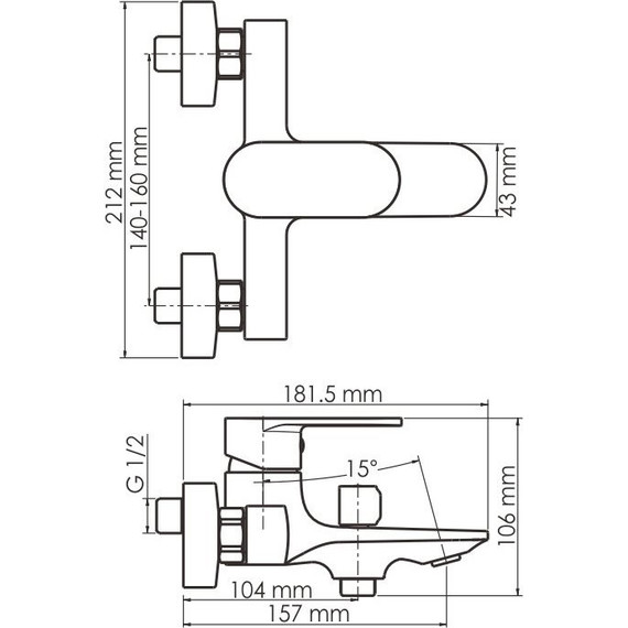 Смеситель для ванны WasserKraft Mindel 8501, белый - 9 Смеситель для ванны WasserKraft Mindel 8501, белый фото 9