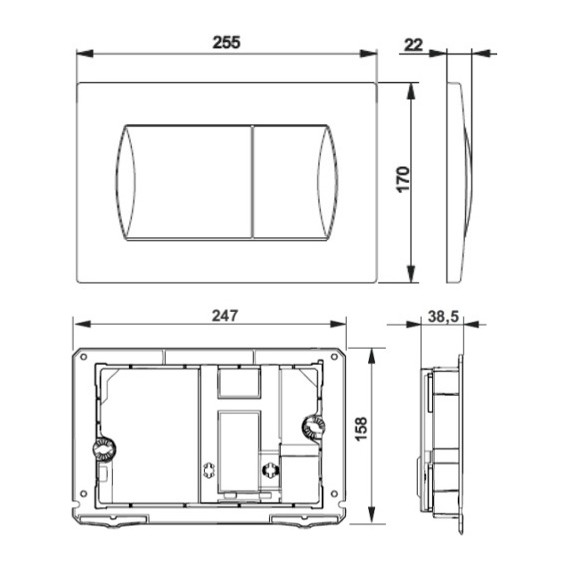Инсталляция с подвесным унитазом Roca Victoria + Roca Pro 5 в 1 893100000 фото 7