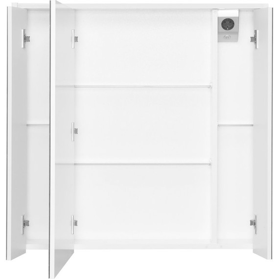 Зеркальный шкаф ROCA Ronda 80 см ZRU9303009, бетон/белый матовый - 4 Зеркальный шкаф ROCA Ronda 80 см ZRU9303009, бетон/белый матовый фото 4