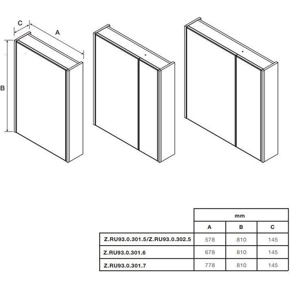 Зеркальный шкаф ROCA The Up 70 см ZRU9303016, белый - 8 Зеркальный шкаф ROCA The Up 70 см ZRU9303016, белый фото 8