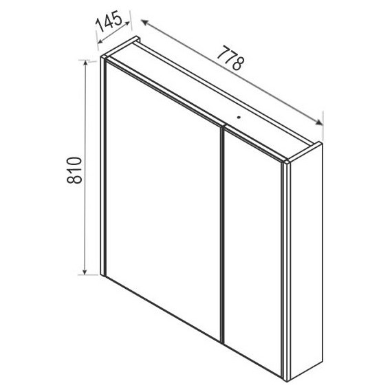 Зеркальный шкаф ROCA The Up 80 см ZRU9303017, белый - 7 Зеркальный шкаф ROCA The Up 80 см ZRU9303017, белый фото 7