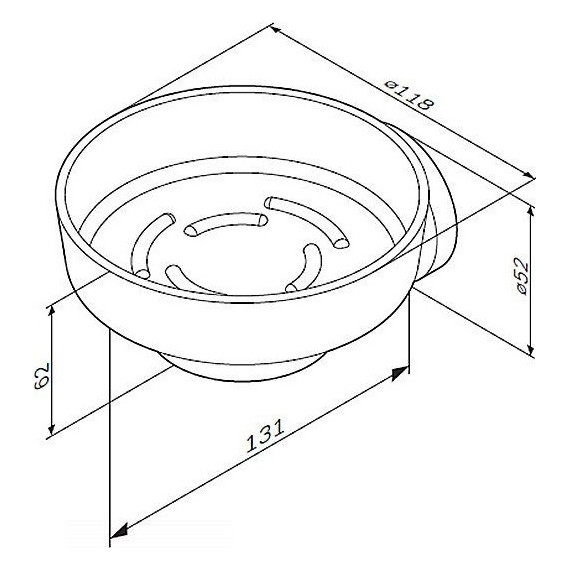 Мыльница с настенным держателем AM.PM Bliss L A5534264 - 6 Мыльница с настенным держателем AM.PM Bliss L A5534264 фото 6
