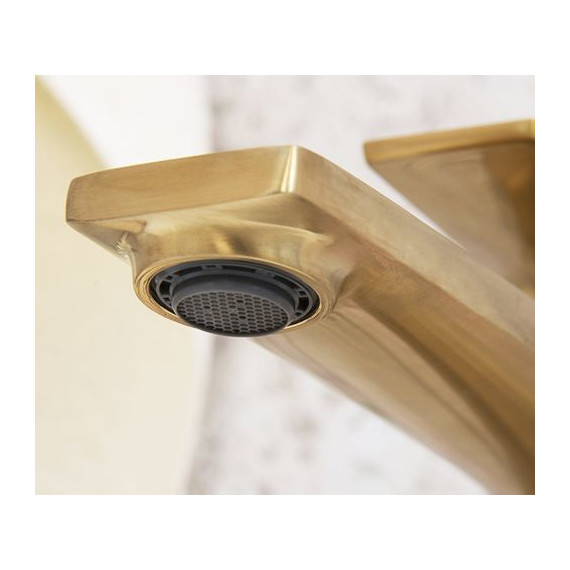 Смеситель для раковины высокий WasserKraft Aisch 5503H, золото фото 5