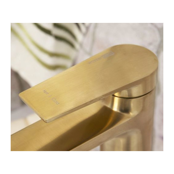 Смеситель для раковины высокий WasserKraft Aisch 5503H, золото фото 6