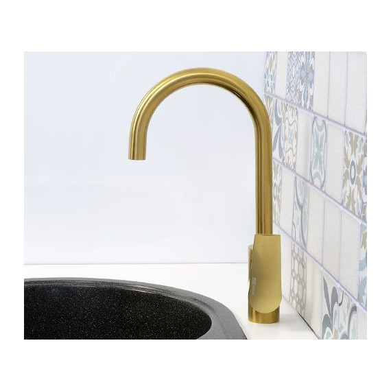 Смеситель для кухни WasserKraft Aisch 5507, золото фото 6