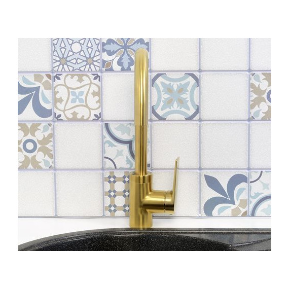 Смеситель для кухни WasserKraft Aisch 5507, золото фото 7