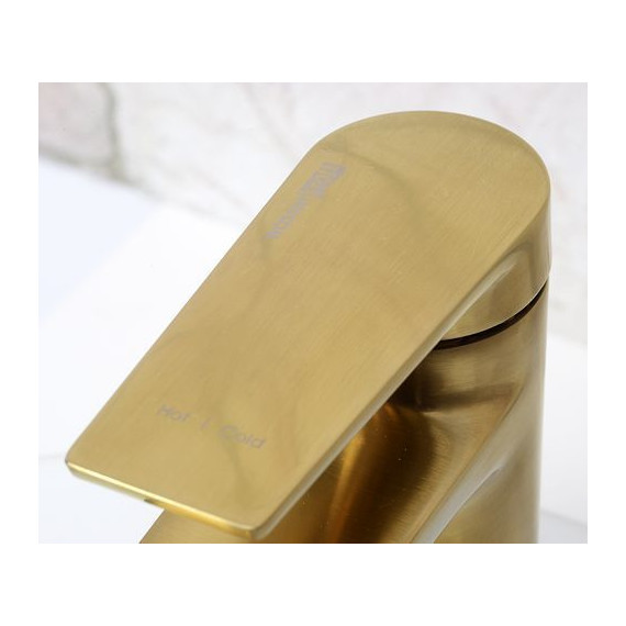 Смеситель для раковины WasserKraft Aisch 5503, золото - 6 Смеситель для раковины WasserKraft Aisch 5503, золото фото 6