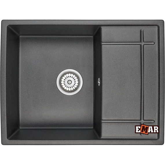 Кухонная мойка Emar EMQ-1650.Q, морион, Цвет производителя: морион фото 