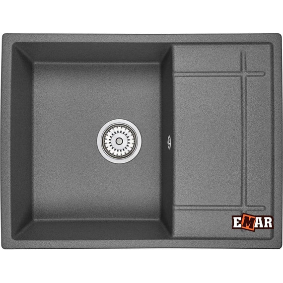 Кухонная мойка Emar EMQ-1650.Q, антрацит, Цвет производителя: антрацит фото 