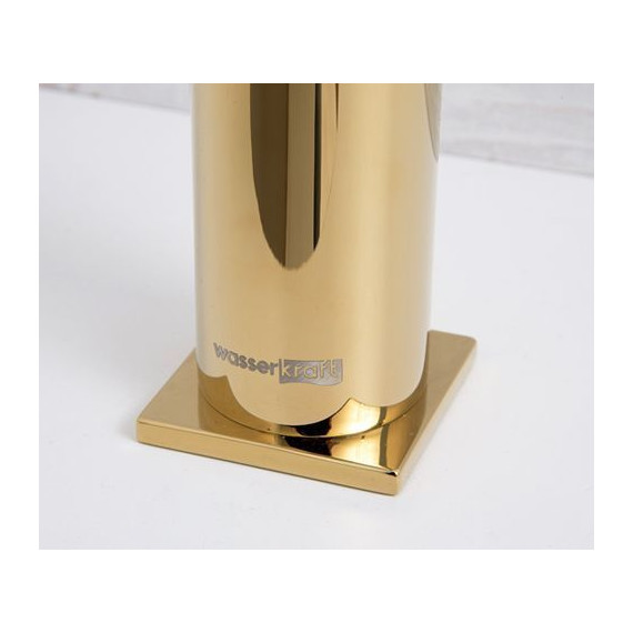 Смеситель для раковины высокий WasserKraft Sauer 7103H, золото - 7 Смеситель для раковины высокий WasserKraft Sauer 7103H, золото фото 7