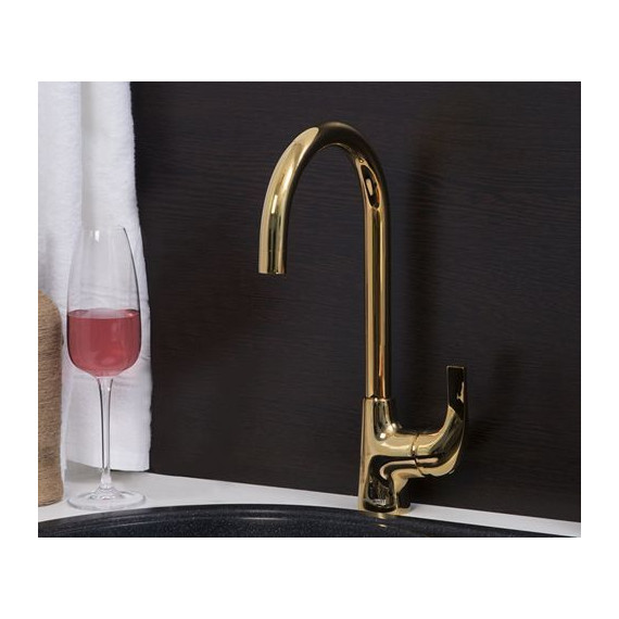 Смеситель для кухни WasserKraft Sauer 7107, золото фото 5