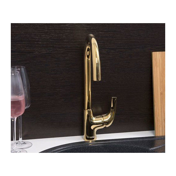 Смеситель для кухни WasserKraft Sauer 7107, золото фото 8