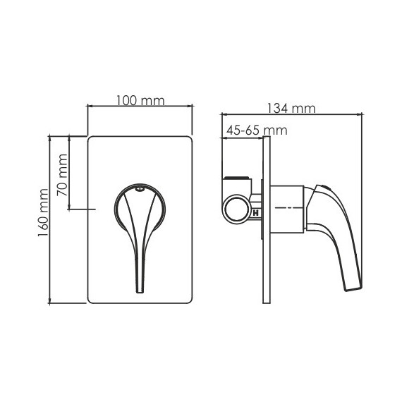 Смеситель для душа WasserKraft Sauer 7151, золото фото 5