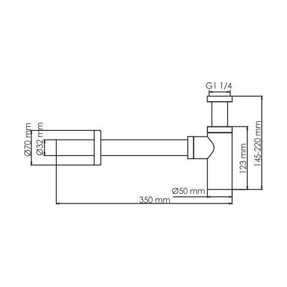 Сифон для умывальника WasserKraft Sauer A173, золото - 2 Сифон для умывальника WasserKraft Sauer A173, золото фото 2