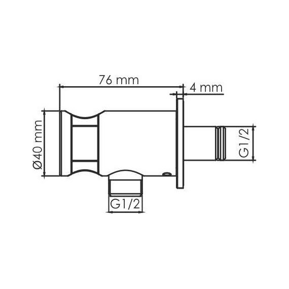 Шланговое подсоединение с держателем WasserKraft Sauer A189, золото - 2 Шланговое подсоединение с держателем WasserKraft Sauer A189, золото фото 2