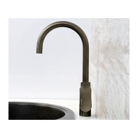 Смеситель для кухни WasserKraft Wiese 8407, оружейная сталь - 6 Смеситель для кухни WasserKraft Wiese 8407, оружейная сталь фото 6