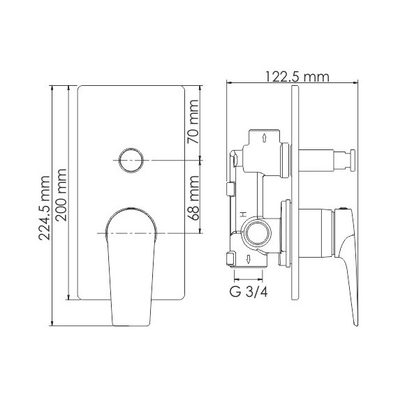 Смеситель для ванны WasserKraft Wiese 8461, оружейная сталь - 5 Смеситель для ванны WasserKraft Wiese 8461, оружейная сталь фото 5