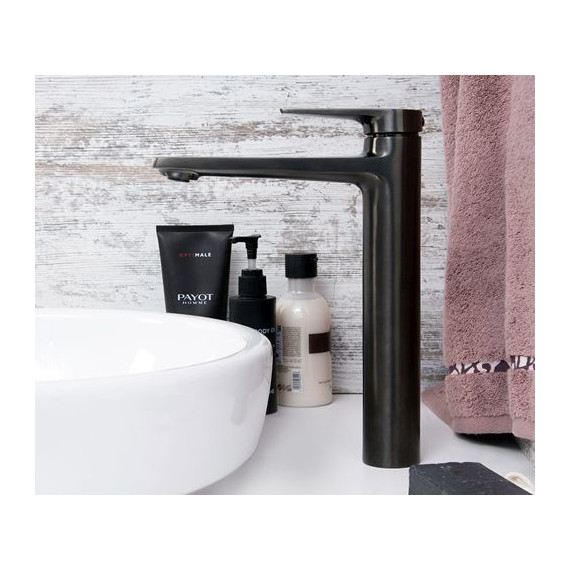 Смеситель для раковины высокий WasserKraft Wiese 8403H, оружейная сталь - 4 Смеситель для раковины высокий WasserKraft Wiese 8403H, оружейная сталь фото 4