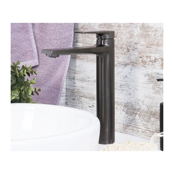 Смеситель для раковины высокий WasserKraft Wiese 8403H, оружейная сталь - 5 Смеситель для раковины высокий WasserKraft Wiese 8403H, оружейная сталь фото 5