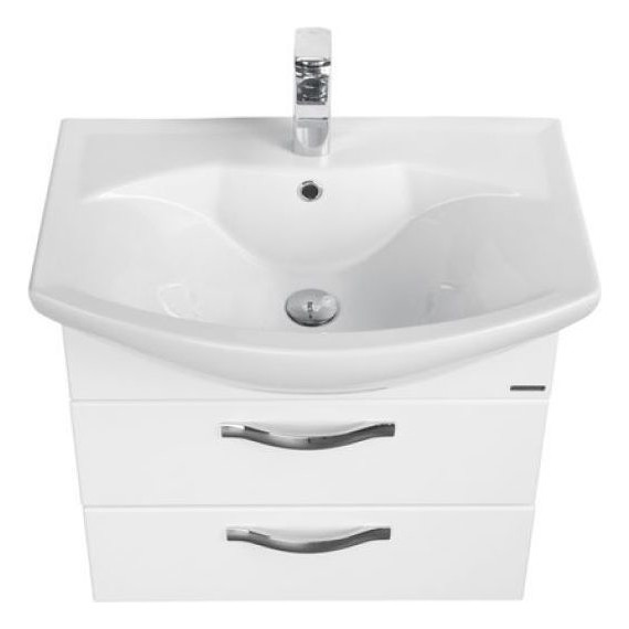 Тумба подвесная с раковиной Акватон Ария 65М см 1A1233K0AA010, белый - 4 Тумба подвесная с раковиной Акватон Ария 65М см 1A1233K0AA010, белый фото 4