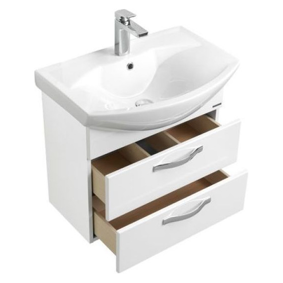 Тумба подвесная с раковиной Акватон Ария 65М см 1A1233K0AA010, белый - 5 Тумба подвесная с раковиной Акватон Ария 65М см 1A1233K0AA010, белый фото 5