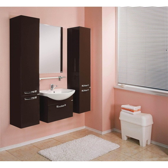 Тумба подвесная с раковиной Акватон Ария 65 см 1A1340K0AA430, коричневый - 4 Тумба подвесная с раковиной Акватон Ария 65 см 1A1340K0AA430, коричневый фото 4