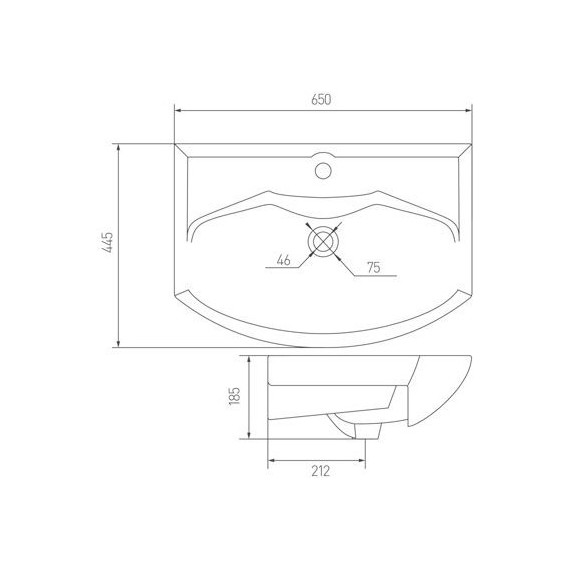 Тумба подвесная с раковиной Акватон Ария 65 см 1A1340K0AA430, коричневый - 7 Тумба подвесная с раковиной Акватон Ария 65 см 1A1340K0AA430, коричневый фото 7