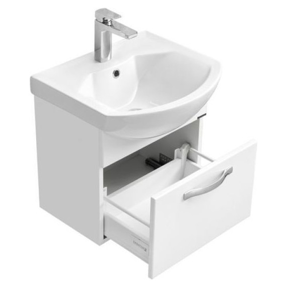 Тумба подвесная с раковиной Акватон Ария 50 см 1A1403K0AA010, белый - 5 Тумба подвесная с раковиной Акватон Ария 50 см 1A1403K0AA010, белый фото 5